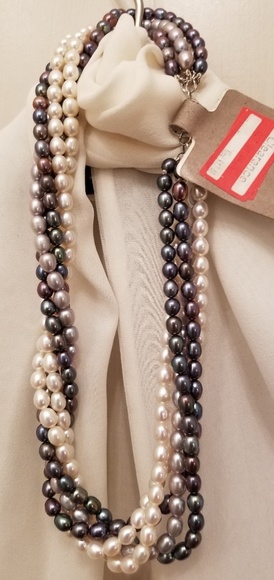 sterling silver Jewelry - NWT Pearl necklace